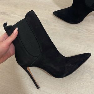 Schutz Stiletto Heel Leather Bootie